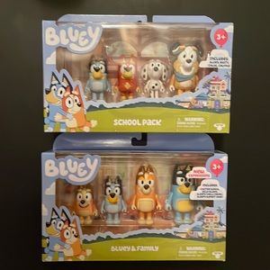 Bluey Figure Toys x2 sets